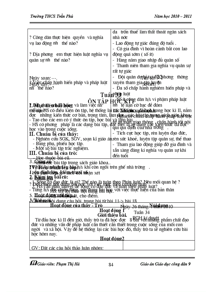 image for page Giáo án GDCD 9 5 bài