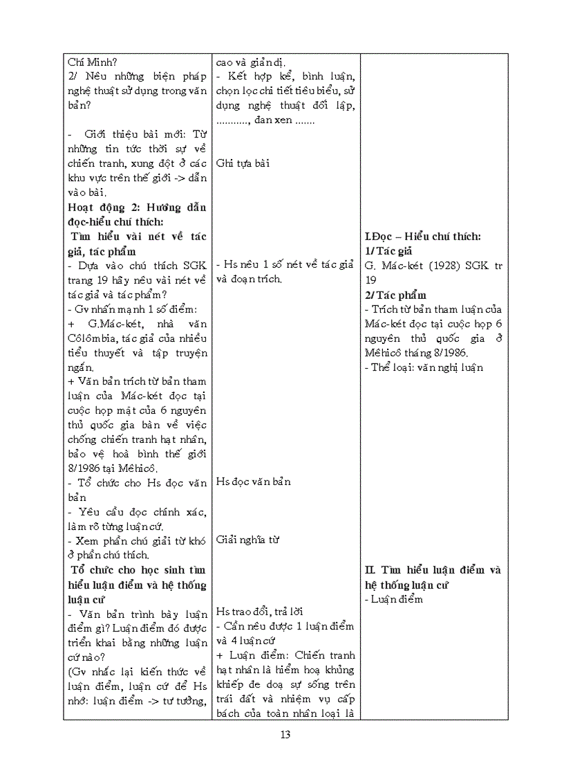 image for page Giáo án HK I Ngữ văn 9