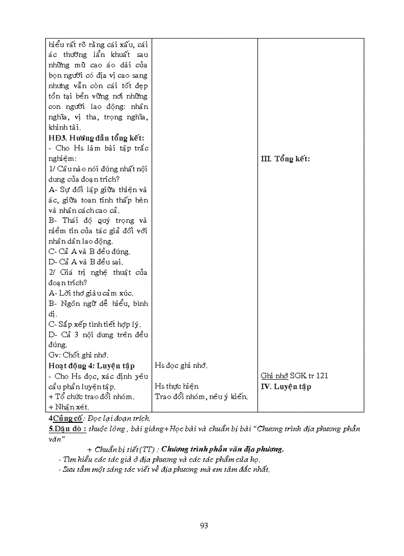 image for page Giáo án HK I Ngữ văn 9