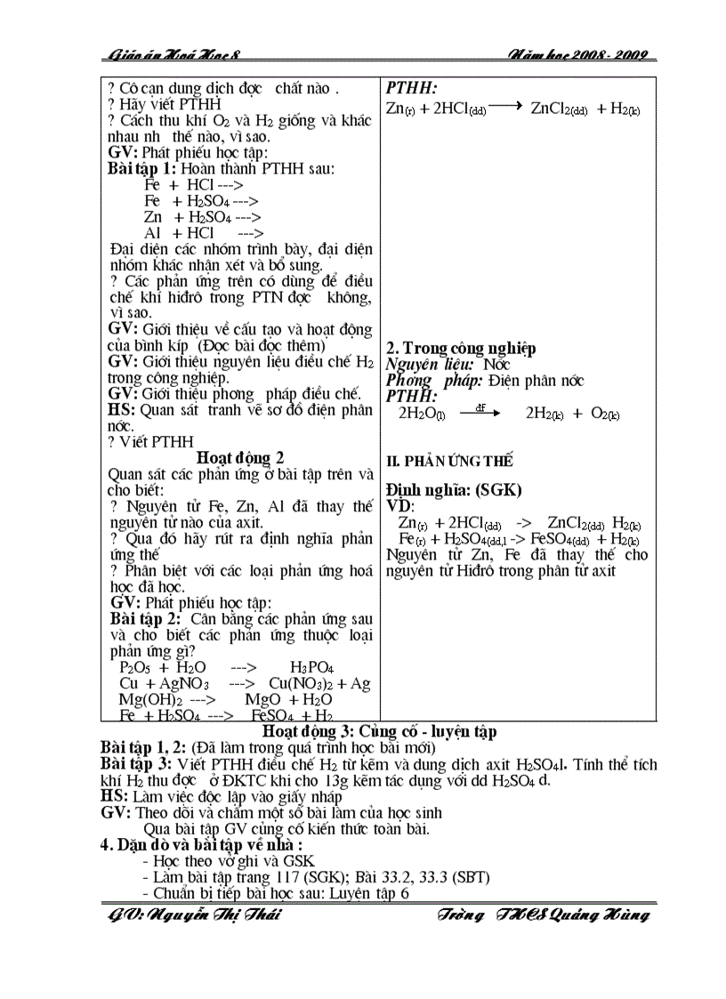 image for page Giao an hoa 8 tu tiet 47 den 54