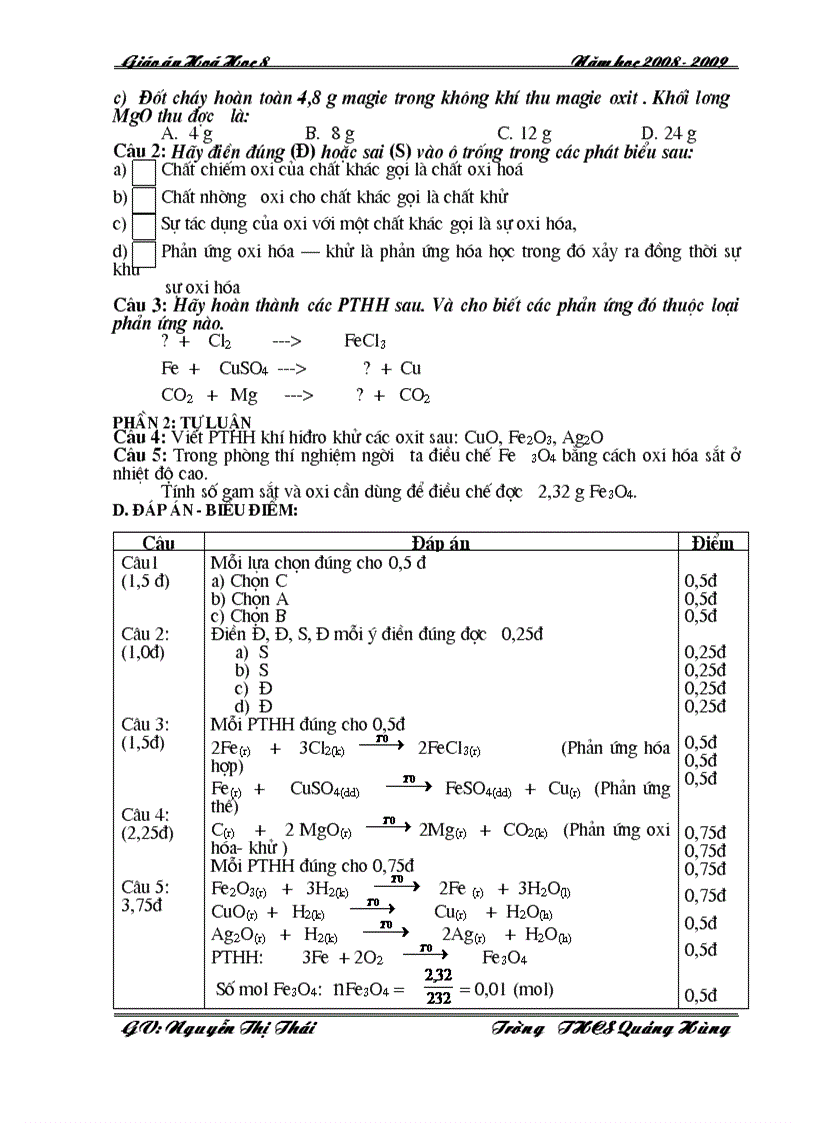 image for page Giao an hoa 8 tu tiet 47 den 54