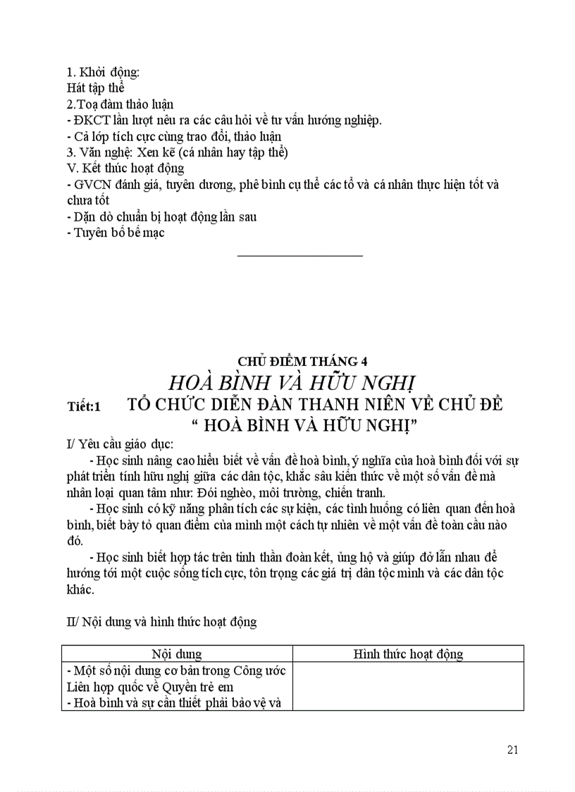 image for page Giáo án Hoạt động NGLL9