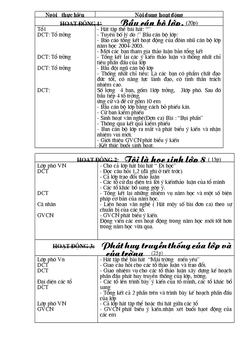 image for page Giáo án hoạt động ngoài giờ lên lớp