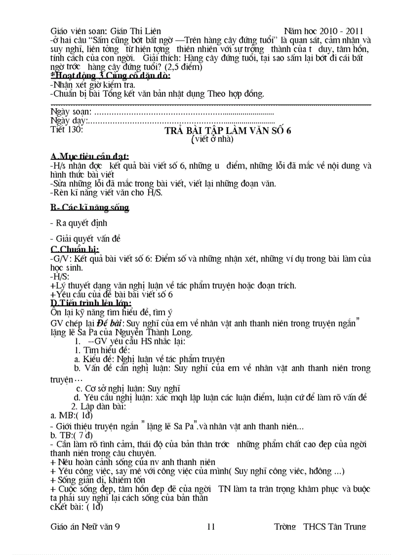 image for page Giao an lop 9 Ki II CKT KNS