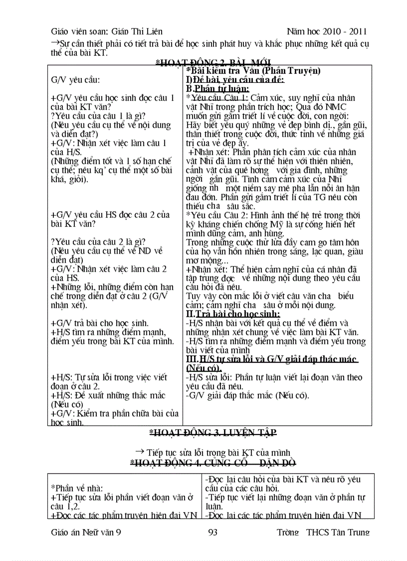 image for page Giao an lop 9 Ki II CKT KNS