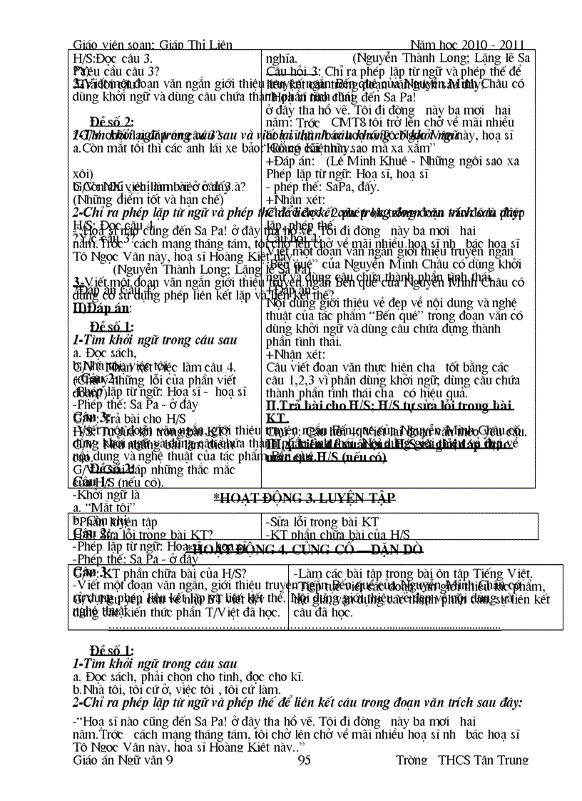 image for page Giao an lop 9 Ki II CKT KNS