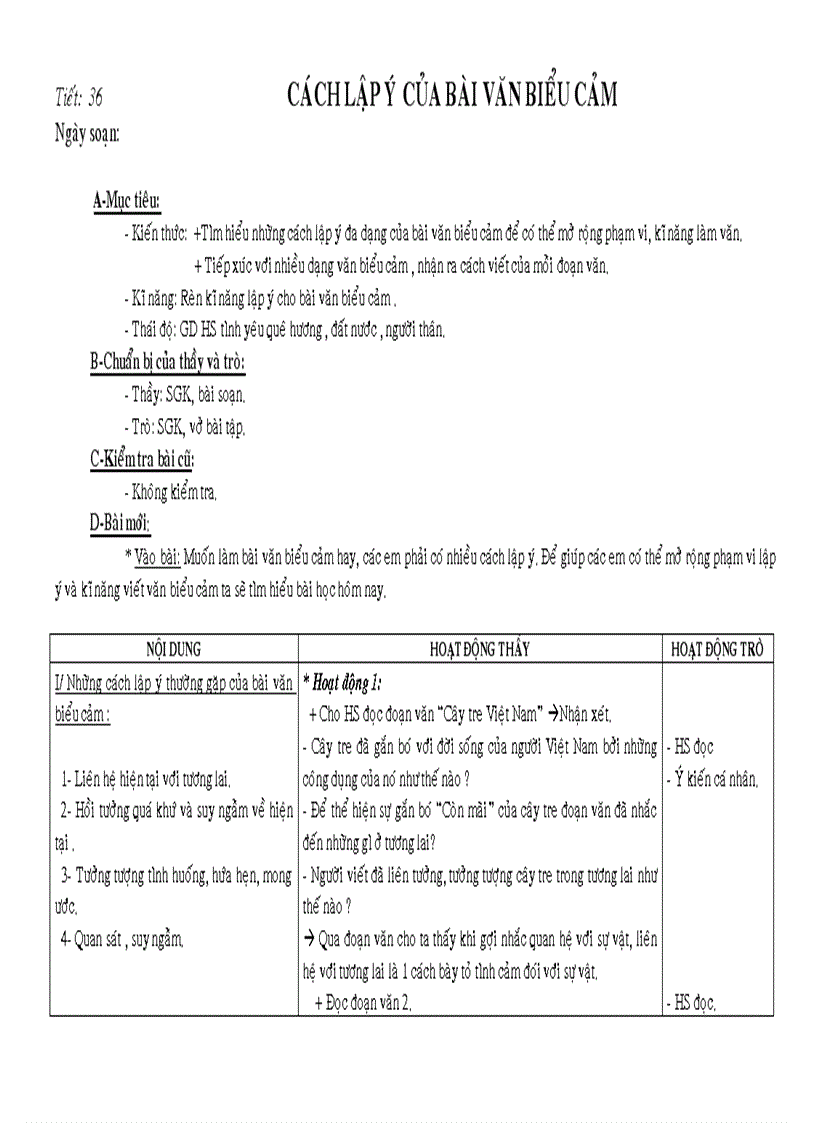 image for page Giáo án ngữ năm 7 HK I HOT 3 cột