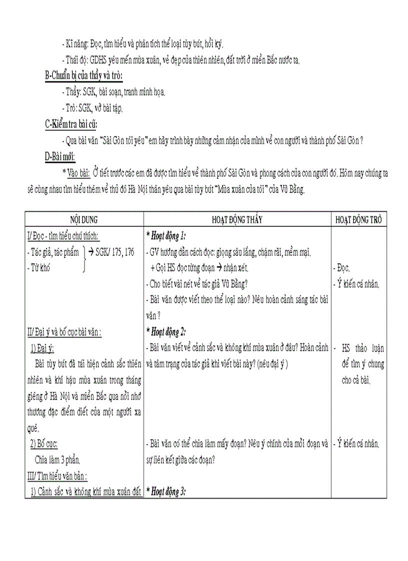 image for page Giáo án ngữ năm 7 HK I HOT 3 cột