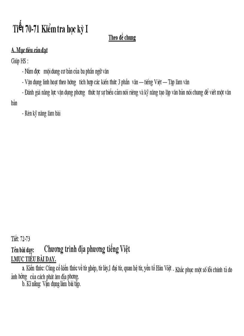 image for page Giáo án Ngữ văn 7 Tuần 18