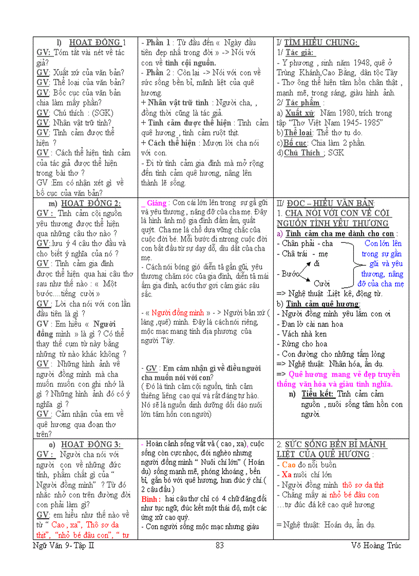 image for page Giáo án ngữ văn 8 tập ii t20 t 27