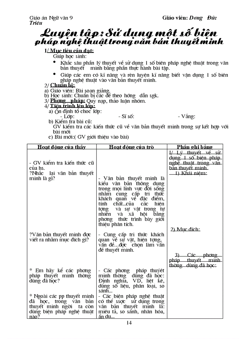 image for page Giao an Ngu van 9 3 cot chuan theo mau Quy dinh cua Bo Quyen 1