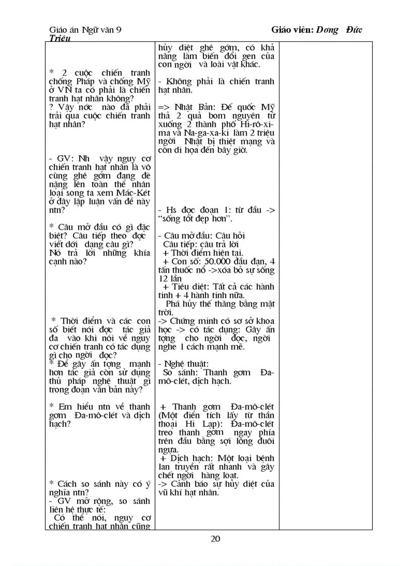 image for page Giao an Ngu van 9 3 cot chuan theo mau Quy dinh cua Bo Quyen 1