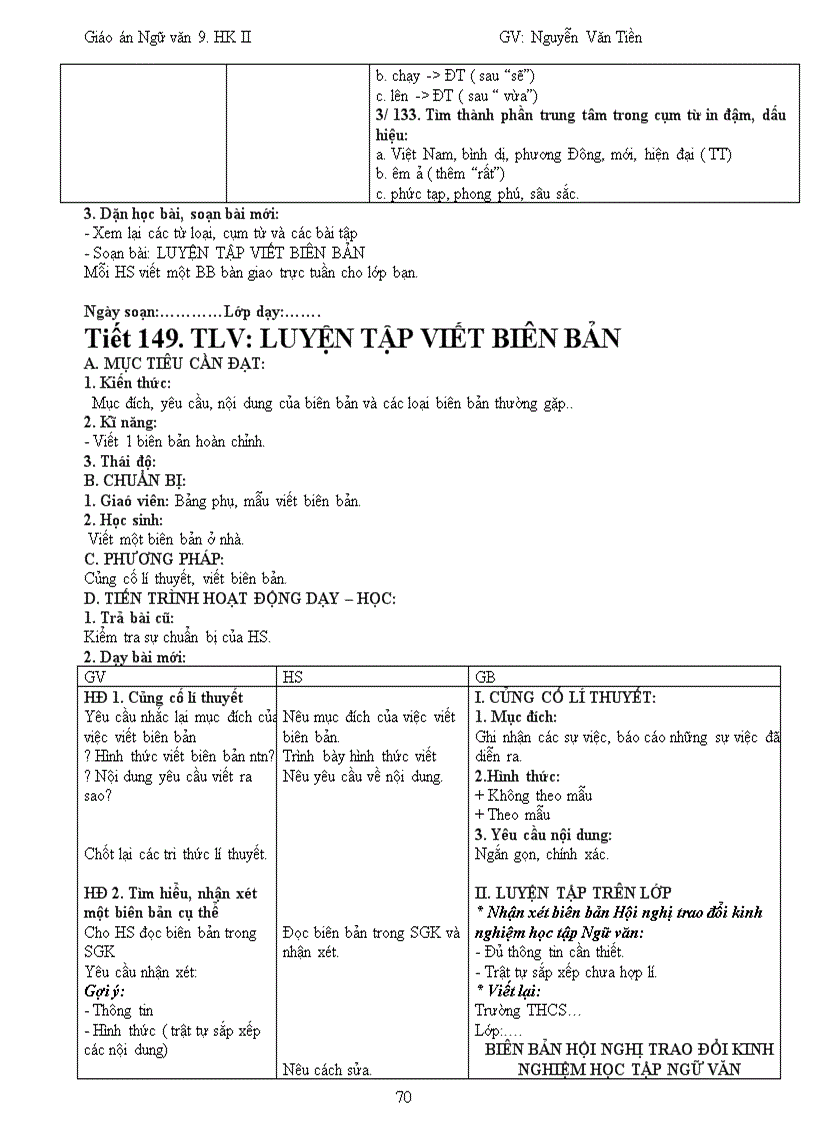 image for page Giáo án ngữ văn 9 3 cột CKTKN