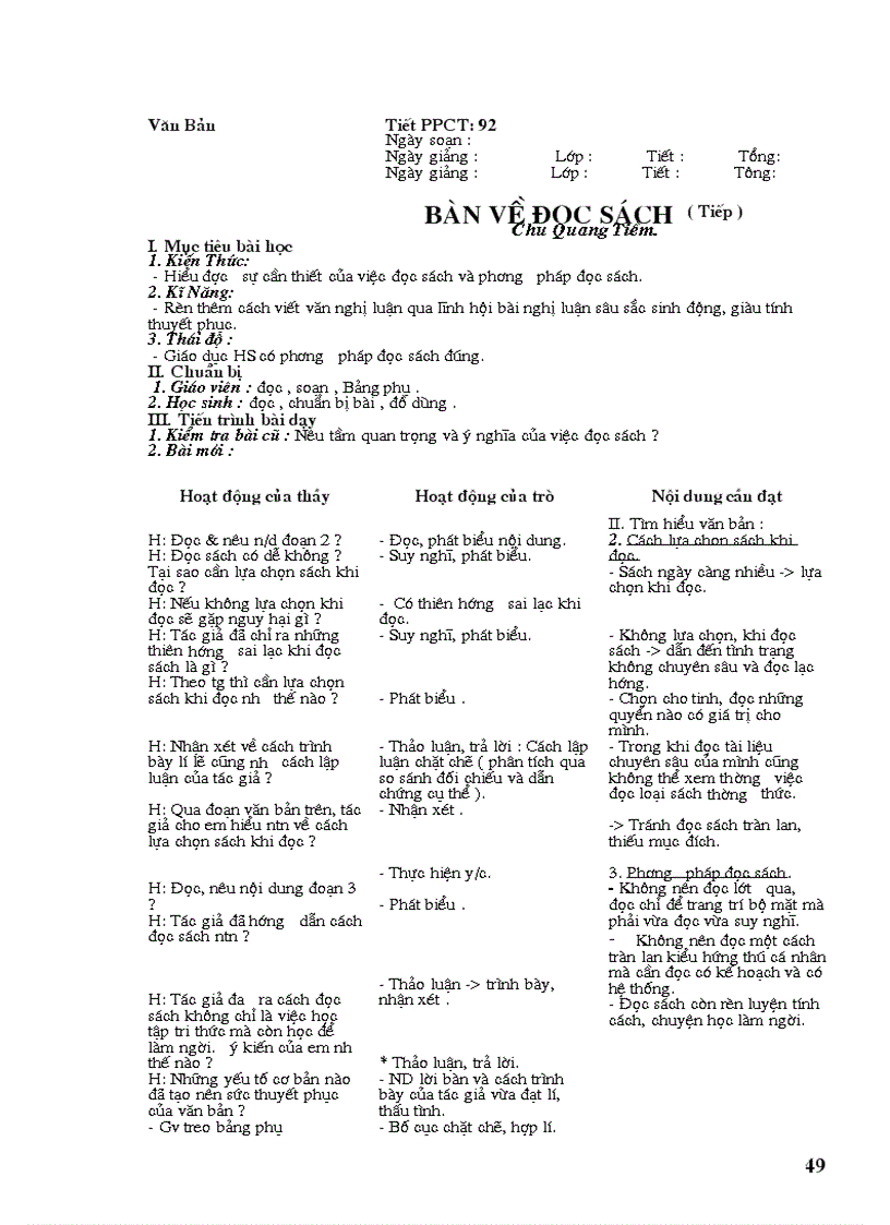 image for page Giáo án ngữ văn 9 cả năm 3 cột chuẩn mới