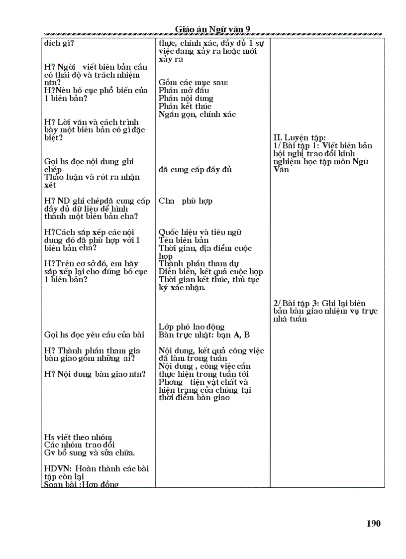 image for page Giáo án ngữ văn 9 cả năm 3cột 1