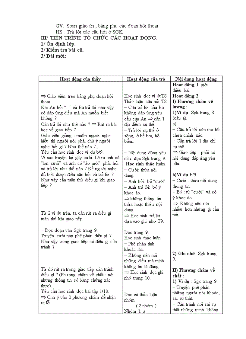 image for page Giáo án ngữ văn 9 chuẩn 3 cột 2010 2011