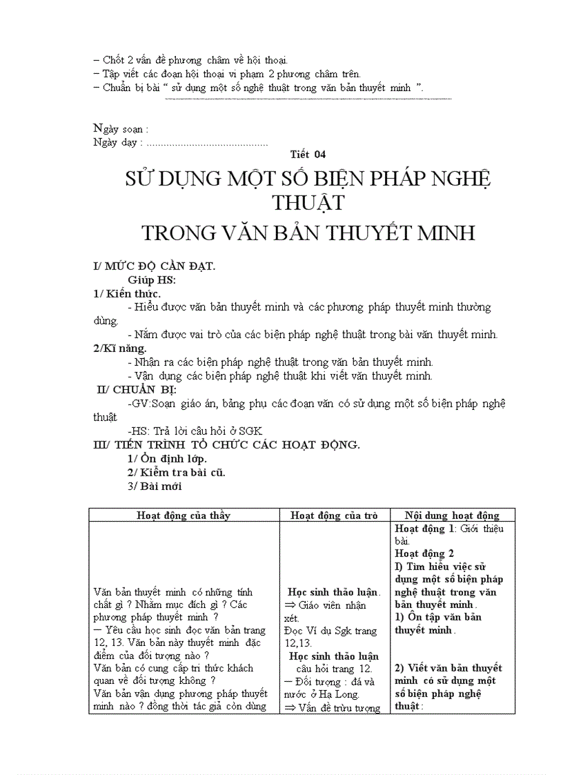 image for page Giáo án ngữ văn 9 chuẩn 3 cột 2010 2011