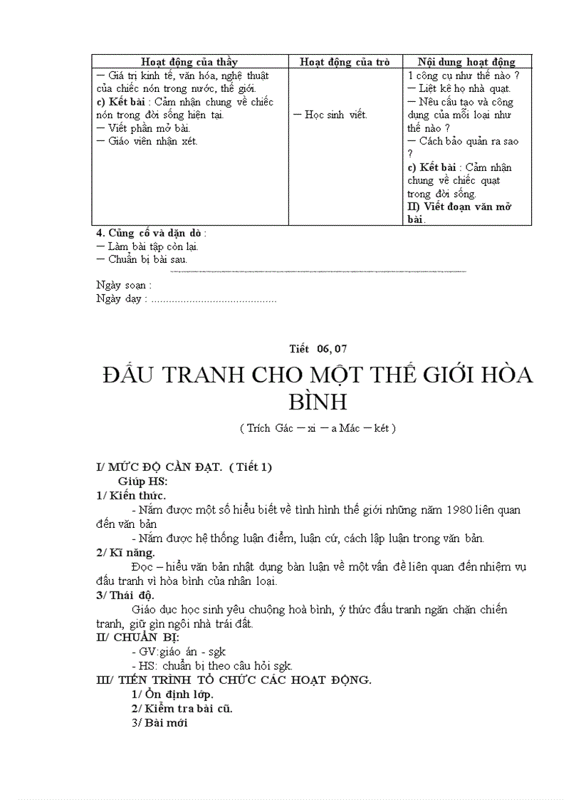 image for page Giáo án ngữ văn 9 chuẩn 3 cột 2010 2011