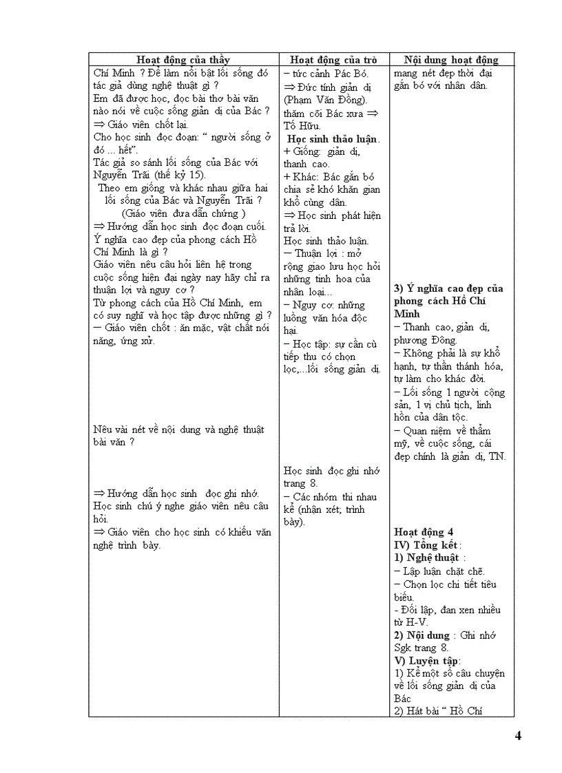 Giáo án ngữ văn 9 chuẩn hay chi tiết năm học 2011 2012