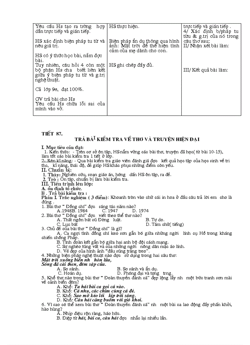 image for page Giáo án Ngữ văn 9 chuẩn kiến thức 2010 2011