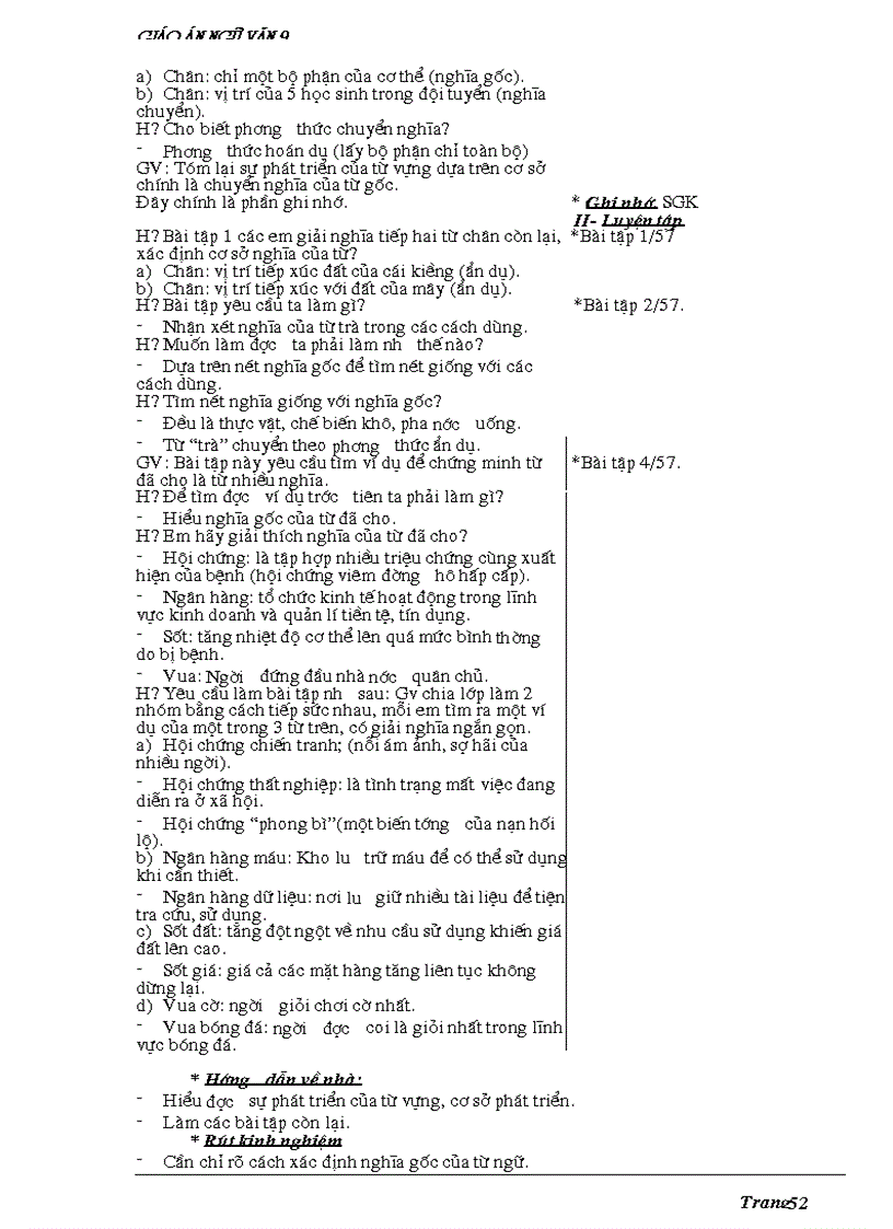 image for page Giáo án ngữ văn 9 chuẩn trọn bộ