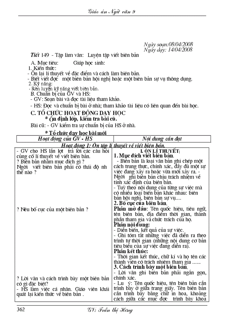 image for page Giáo án Ngữ văn 9 hết năm