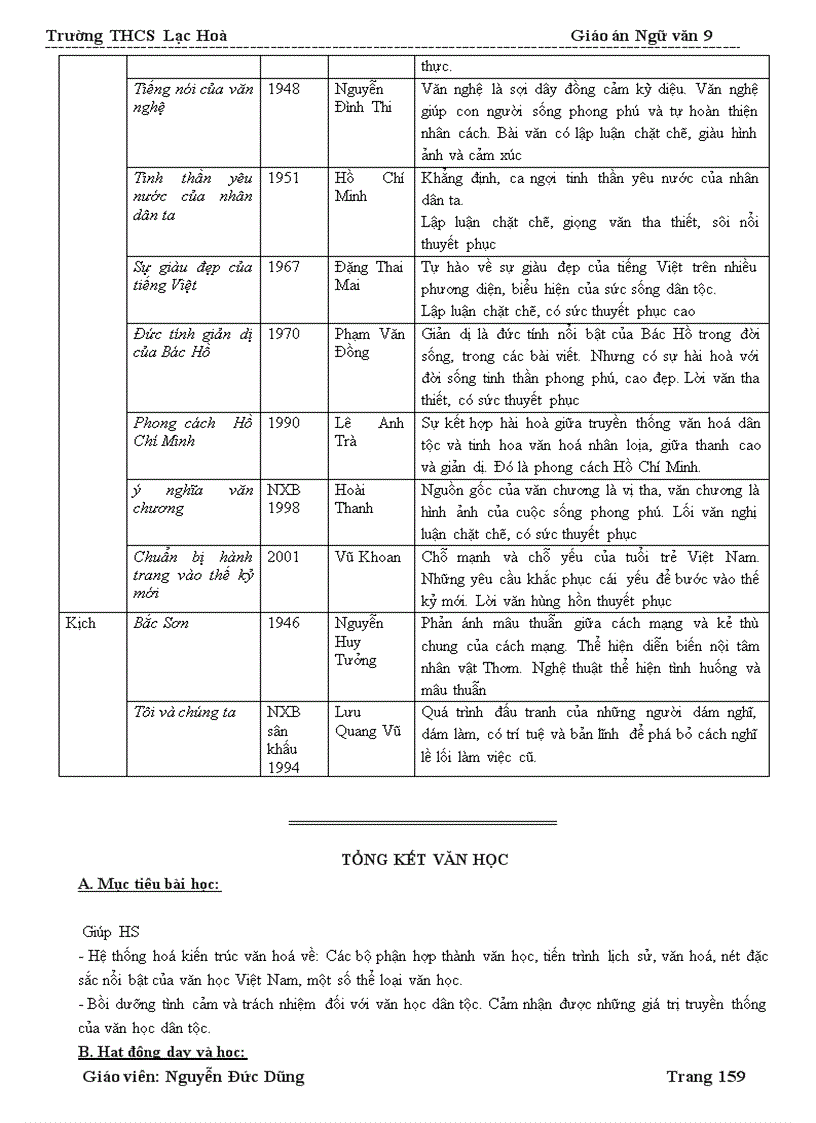 image for page Giáo án ngữ văn 9 HK II ba cột