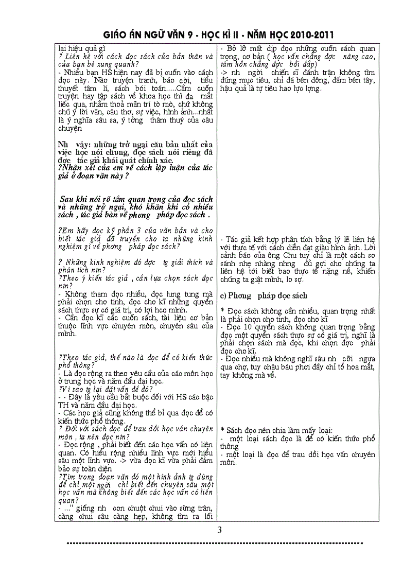 image for page Giáo án ngữ văn 9 HK II