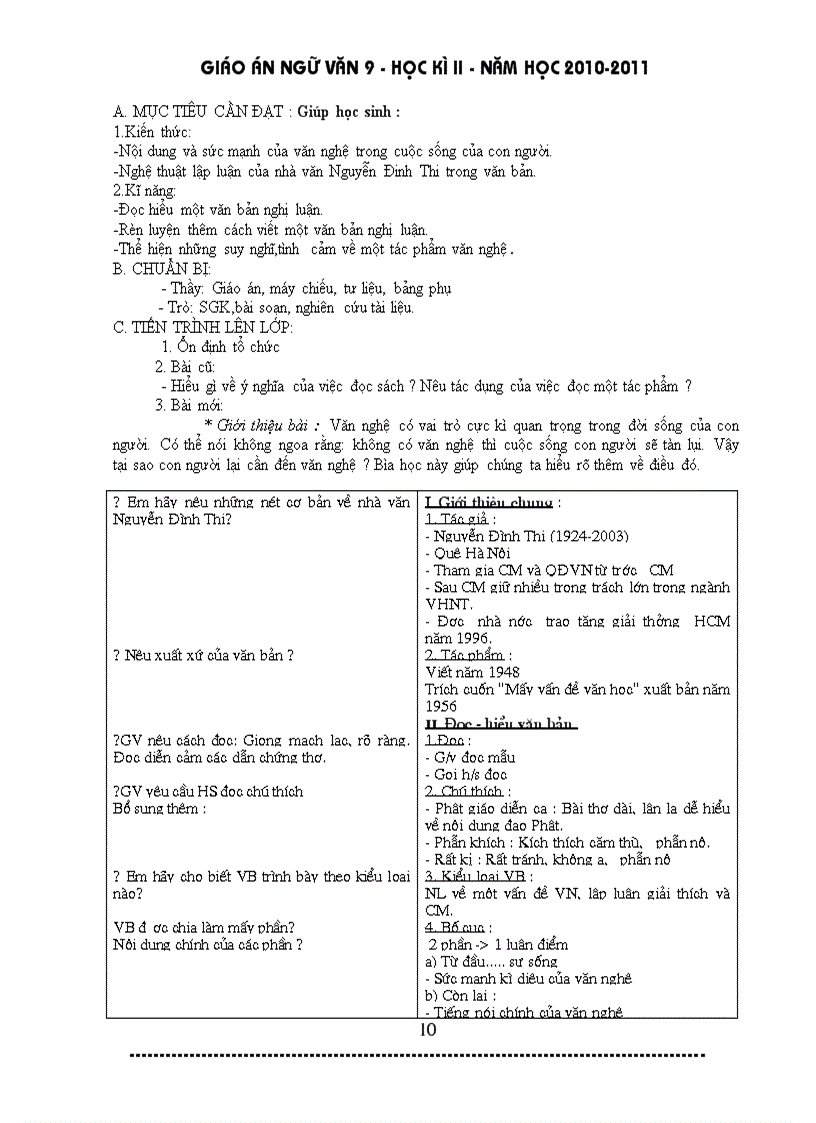 image for page Giáo án ngữ văn 9 HK II