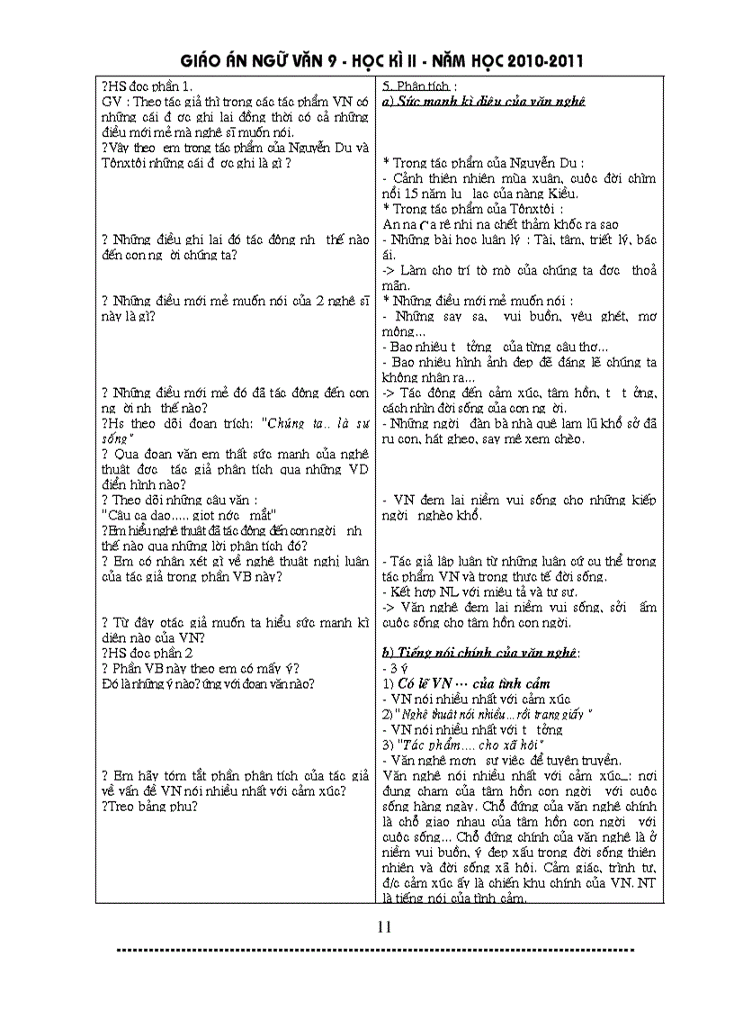 image for page Giáo án ngữ văn 9 HK II