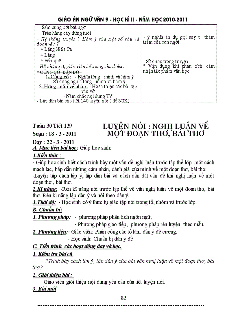 image for page Giáo án ngữ văn 9 HK II