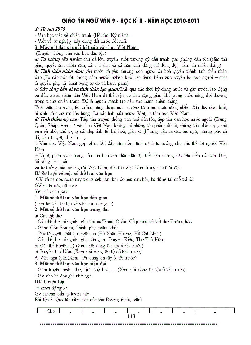 image for page Giáo án ngữ văn 9 HK II