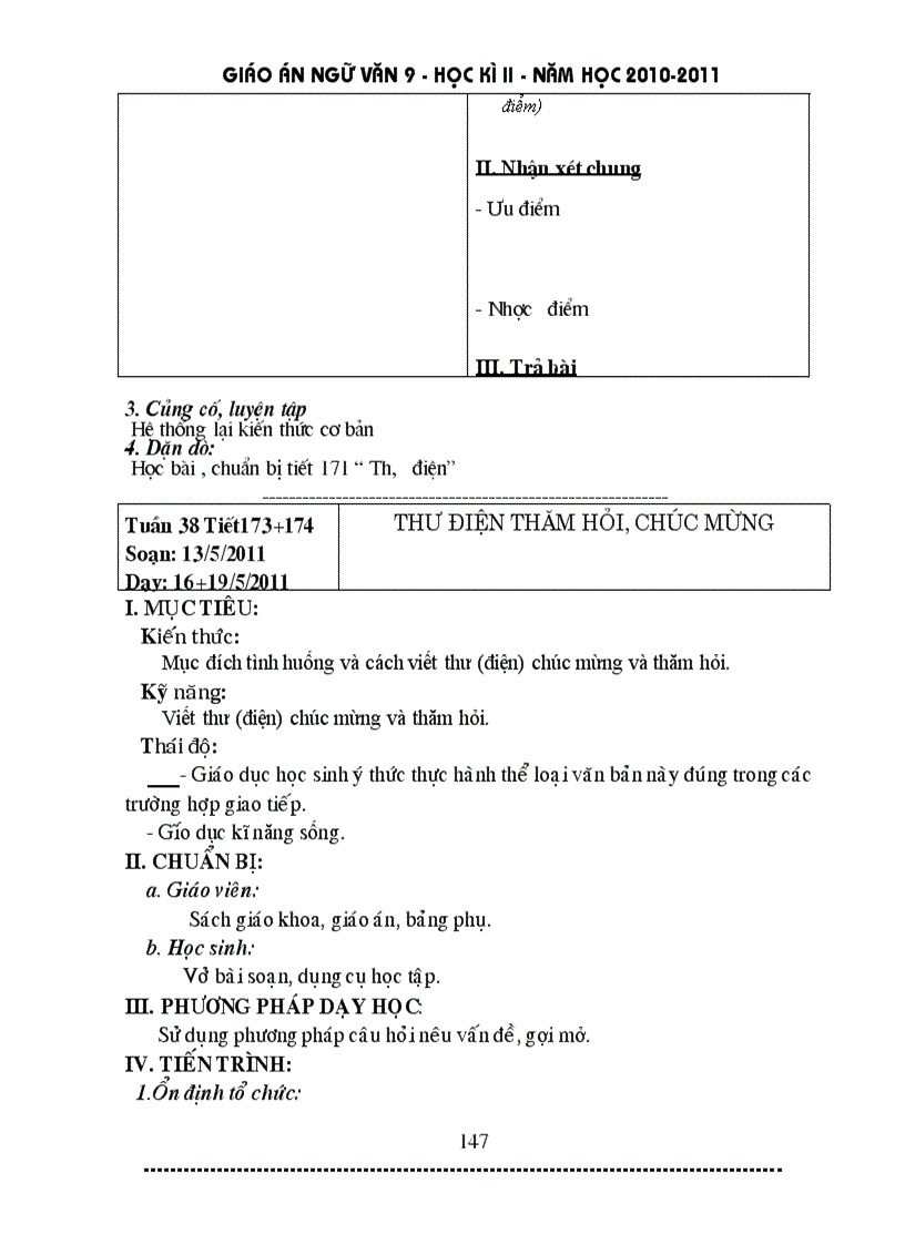 image for page Giáo án ngữ văn 9 HK II