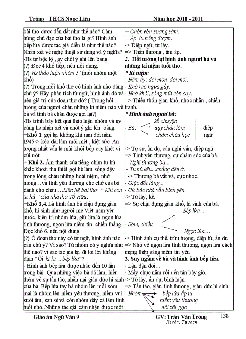 image for page Giáo án Ngữ văn 9 HKI Chuẩn KT KN