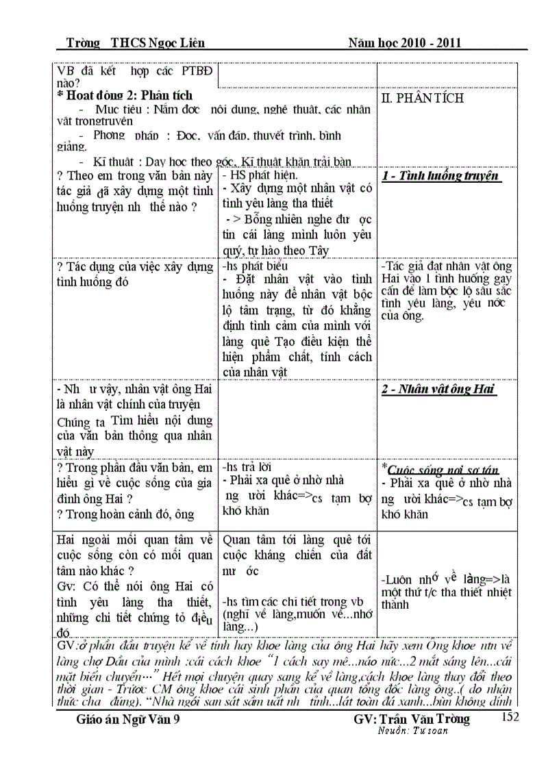 image for page Giáo án Ngữ văn 9 HKI Chuẩn KT KN