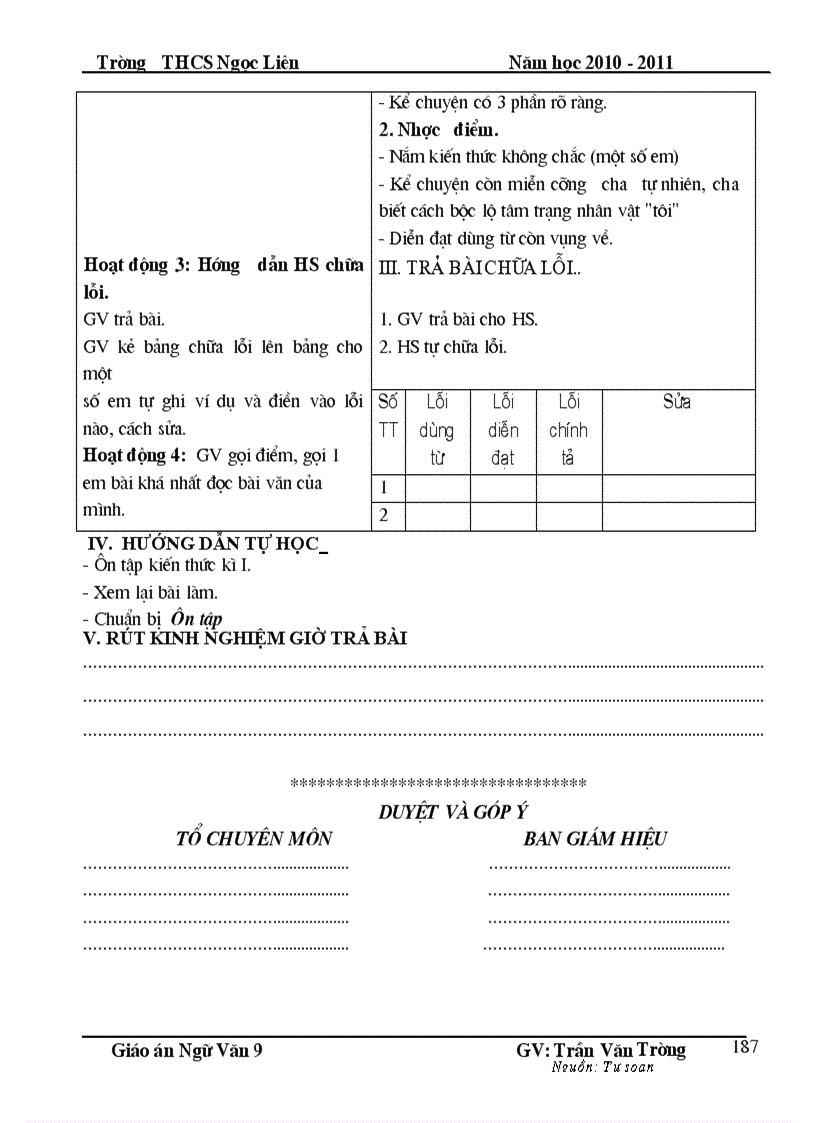 image for page Giáo án Ngữ văn 9 HKI Chuẩn KT KN