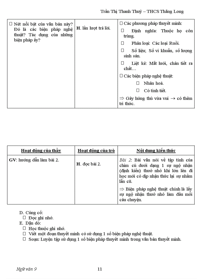 image for page Giáo án ngữ Văn 9 HKI