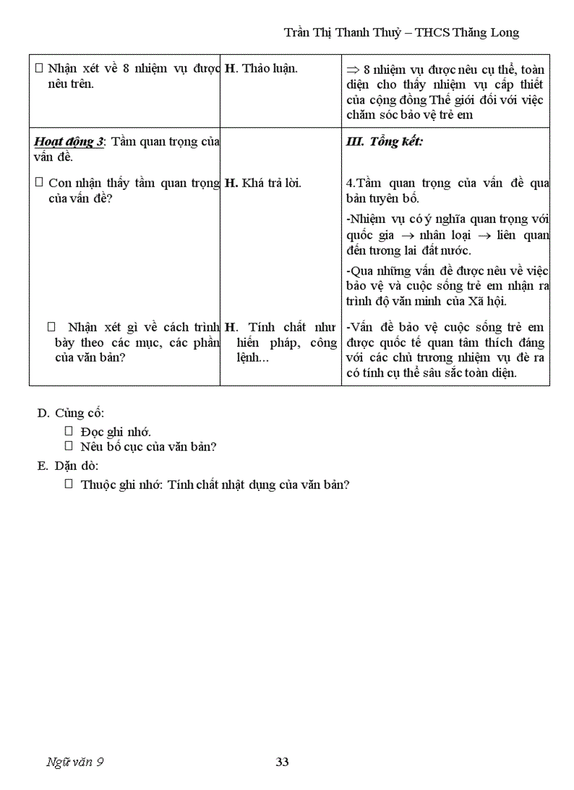 image for page Giáo án ngữ Văn 9 HKI