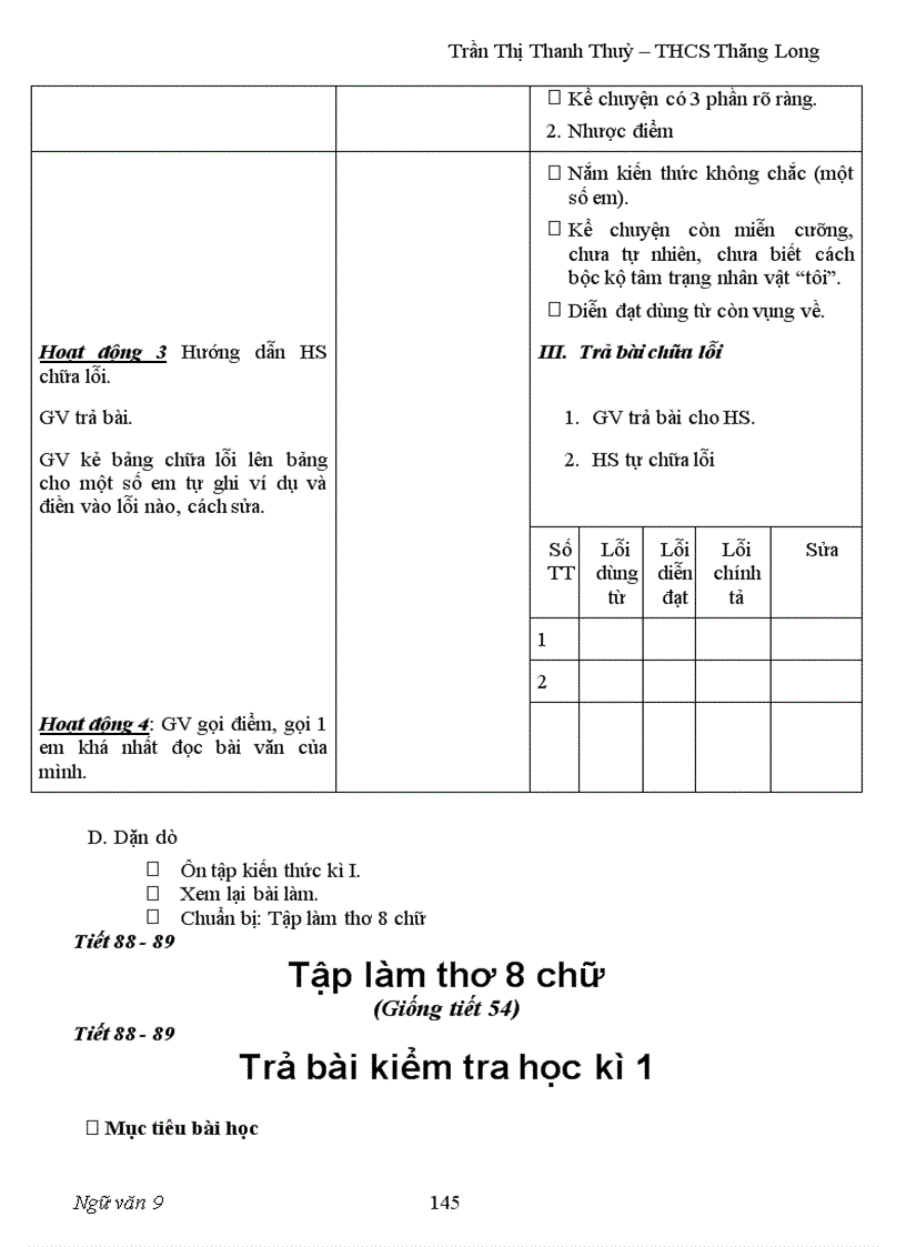 image for page Giáo án ngữ Văn 9 HKI