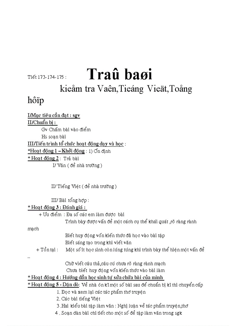 image for page Giáo án Ngữ văn 9 HKII tiếp theo