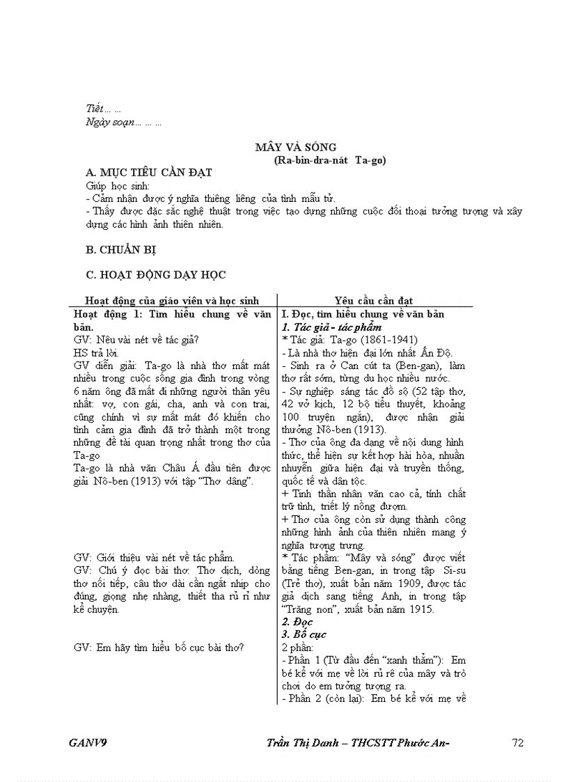 image for page Giáo án ngữ văn 9 học kì 2