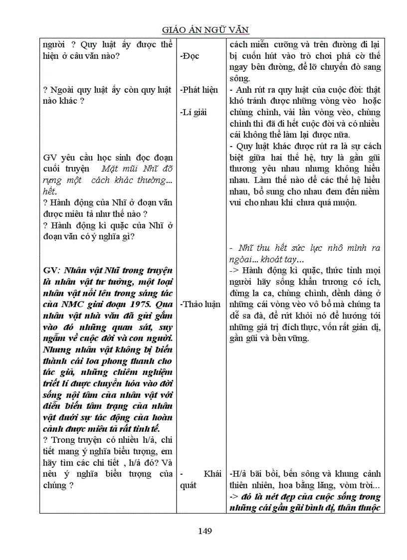 image for page Giáo án Ngữ Văn 9 kì II 3 cột