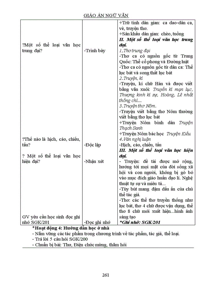 image for page Giáo án Ngữ Văn 9 kì II 3 cột