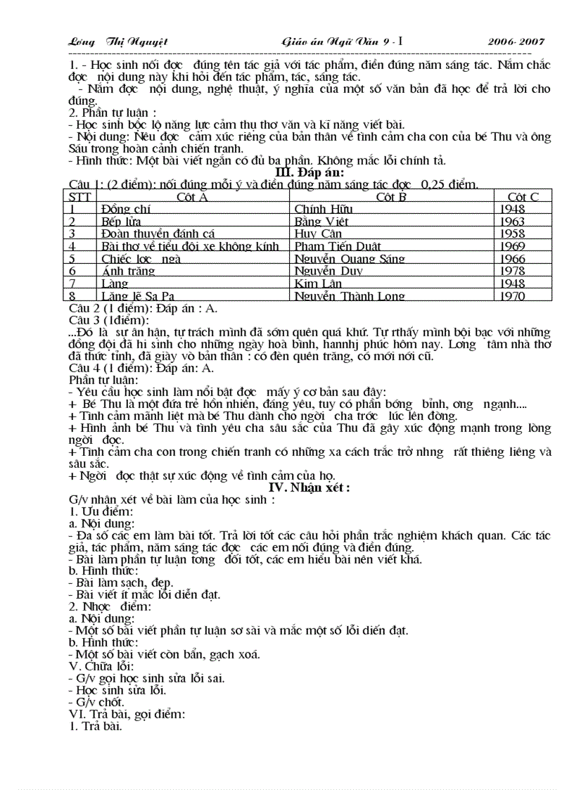 image for page Giao an ngu van 9 Ki II