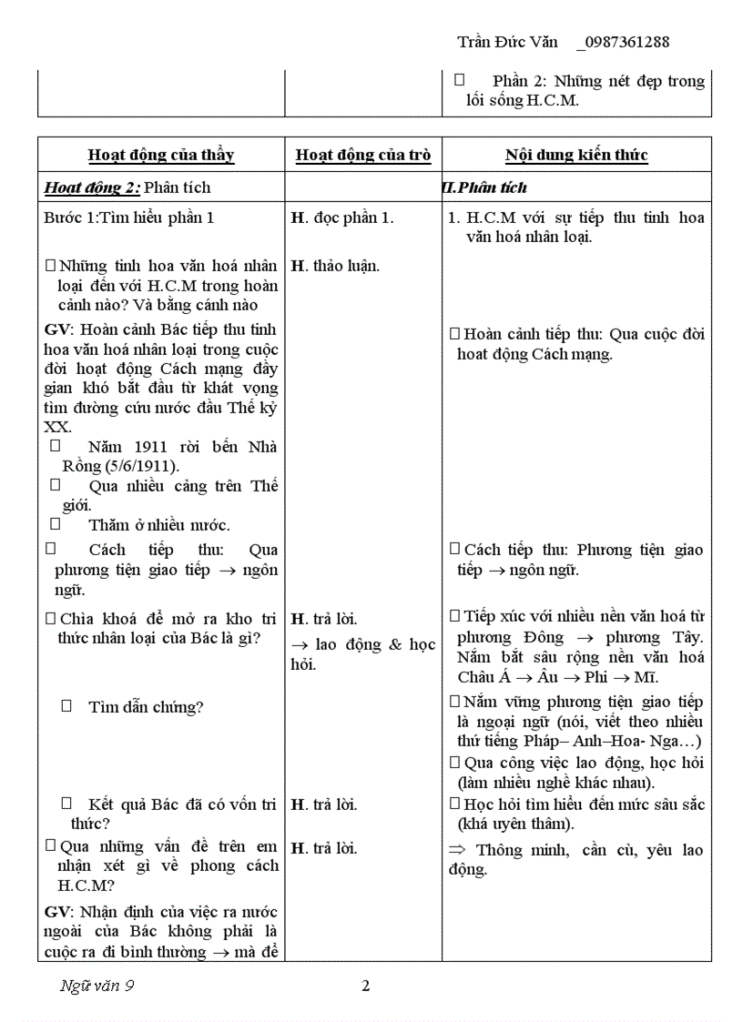 image for page Giáo án ngữ văn 9 kỳ I