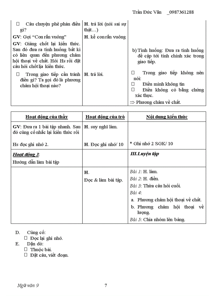 image for page Giáo án ngữ văn 9 kỳ I