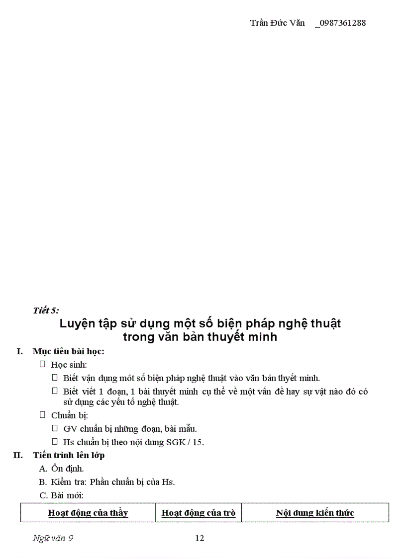 image for page Giáo án ngữ văn 9 kỳ I