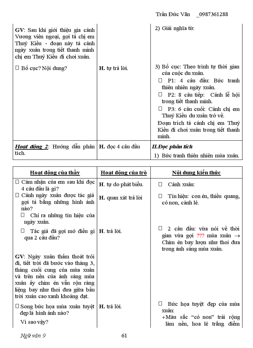 image for page Giáo án ngữ văn 9 kỳ I