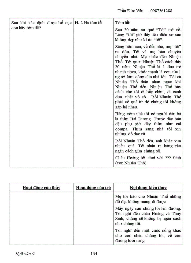 image for page Giáo án ngữ văn 9 kỳ I