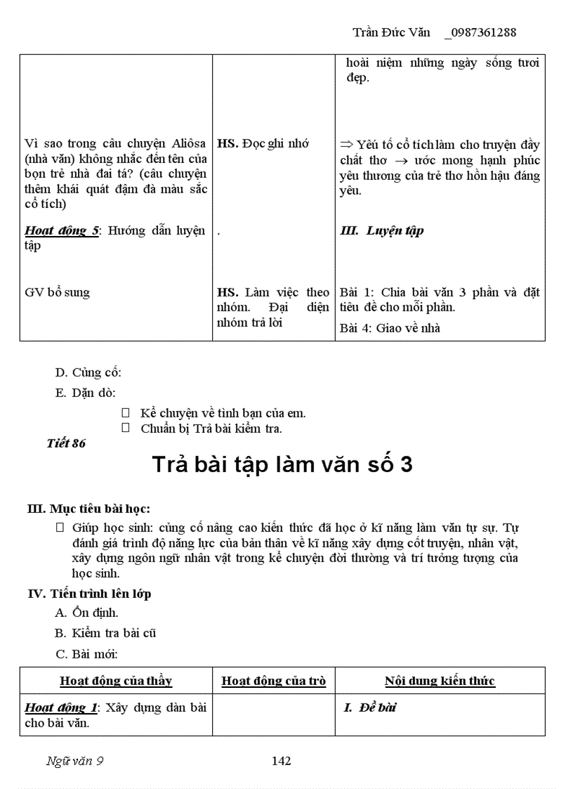 image for page Giáo án ngữ văn 9 kỳ I
